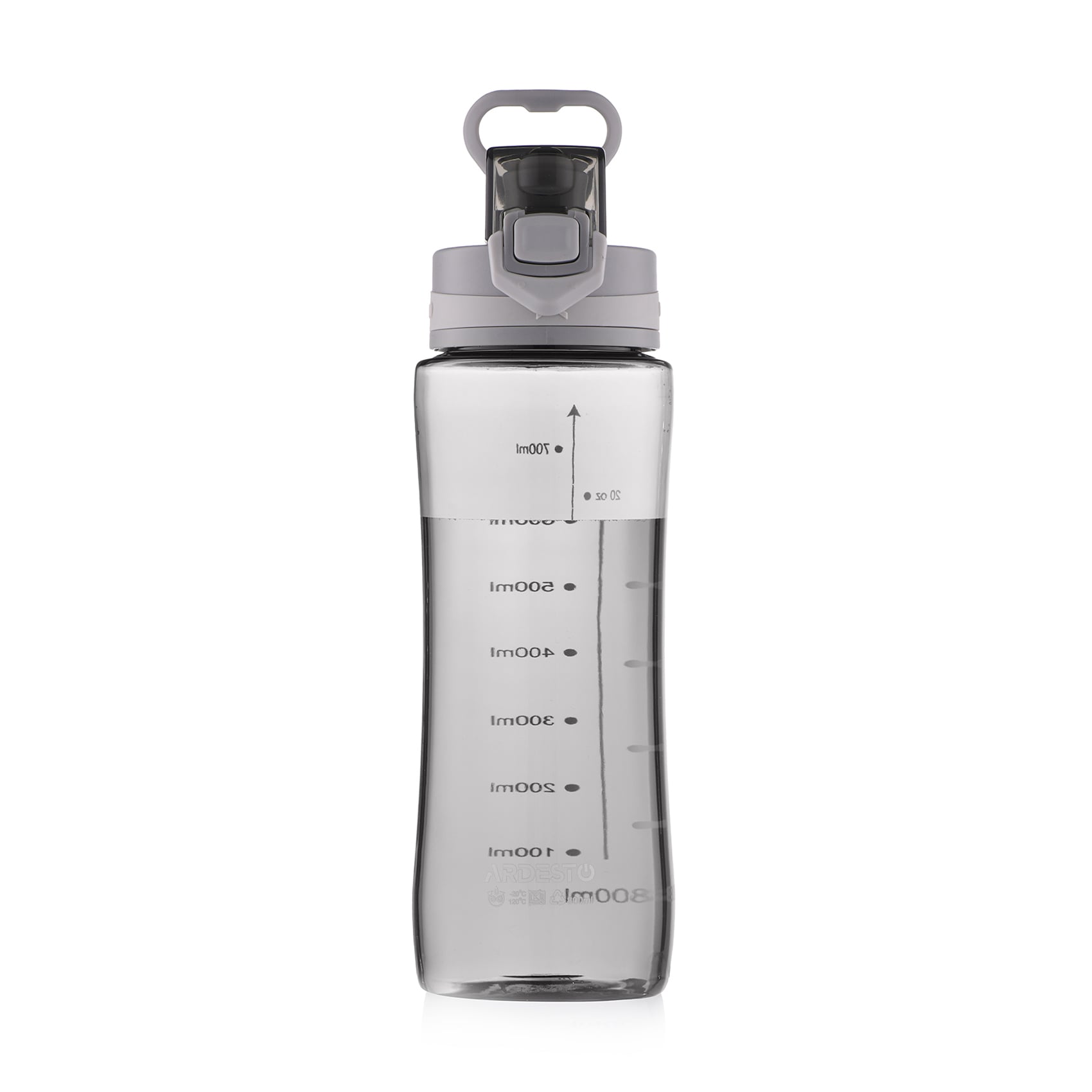 Пляшка для води Ardesto Purity сіра, 800 мл (AR2280PG)
